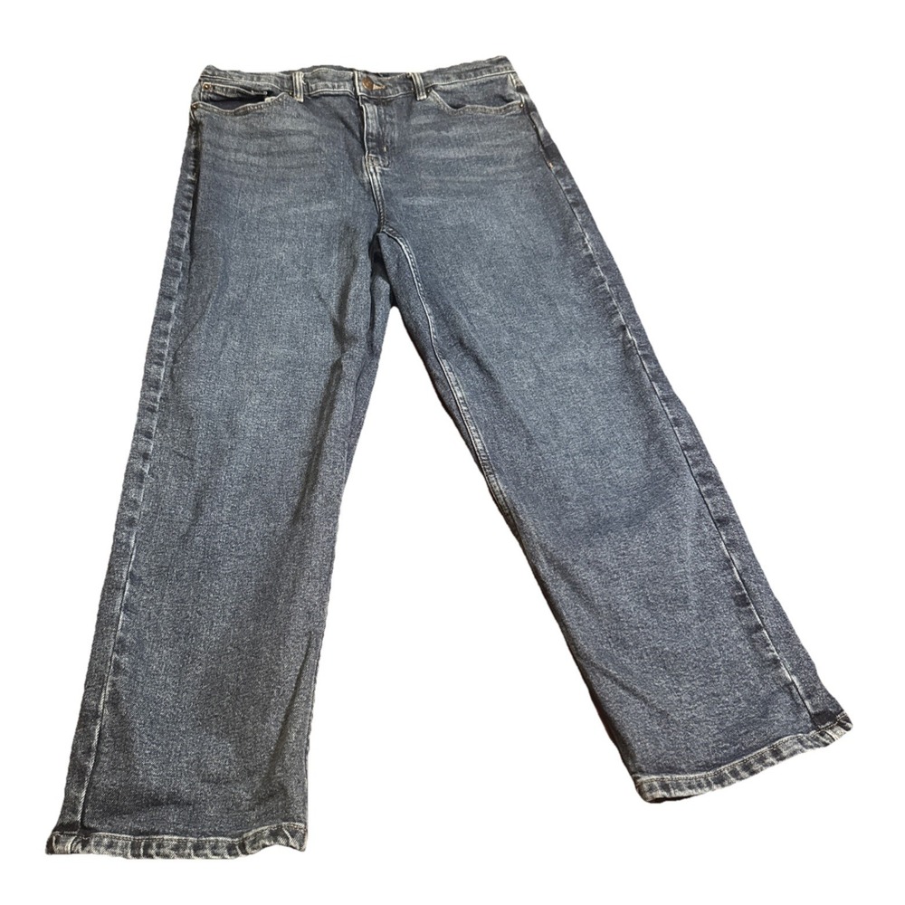 Calvin Klein Jeans Women's Size 14 Blue Denim Straight Leg‎ Jeans Made in Egypt